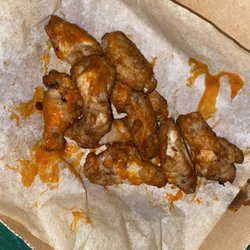 Domino's Pizza - Wings were not even properly tossed smh how ima eat this