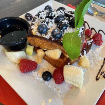 Clafoutis - Coconut French toast - French Near Me - Santa Fe, New Mexico