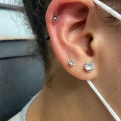 Saki’s Piercings - Upper Helix piercing