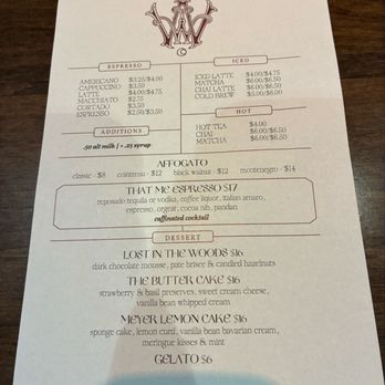 Wren & Wolf - Menu - Cocktail Bars Near Me - Phoenix, Arizona Wren & Wolf - Menu - Cocktail Bars Near Me - Phoenix, Arizona