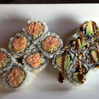 Wasabi - Crunchy spicy crab roll and the eel avocado roll - Japanese Near Me - Buffalo, New York