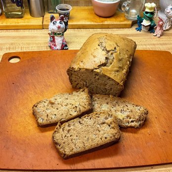 Dennis' nofrills - Apple bread loaf made yesterday morning -- first cuts & tastes after dinner - tasty, moist & flavourful - successful first try. - Grocery Near Me - Coquitlam, British Columbia