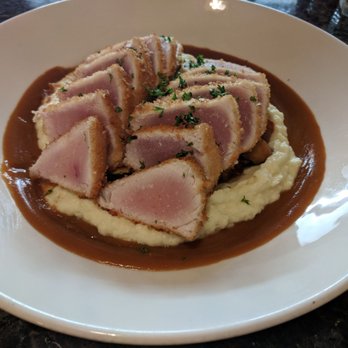 Moon & Turtle - Panko crusted Marlin with market vegetables - Seafood Near Me - Hilo, Hawaii