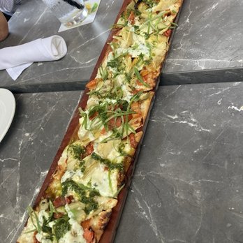 Seasons 52 - wood grilled artichoke flat bread - New American Near Me - Costa Mesa, California