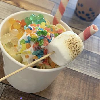 ThirsTea - We ordered Thai tea and the fruity pebbles ice cream! Delicious and fun to watch them make - Ice Cream & Frozen Yogurt Near Me - Temecula, California ThirsTea - We ordered Thai tea and the fruity pebbles ice cream! Delicious and fun to watch them make - Ice Cream & Frozen Yogurt Near Me - Temecula, California