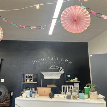 Mountain View Candle Company - Decorated with bright lighting and colorful ceiling decor - Candle Stores Near Me - Mountain View, California Mountain View Candle Company - Decorated with bright lighting and colorful ceiling decor - Candle Stores Near Me - Mountain View, California