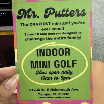 Mr. Putters Miniature Golf - Mini Golf Near Me - Tampa, Florida