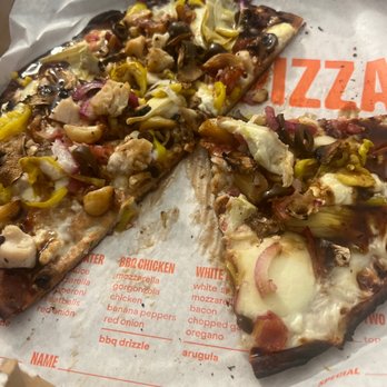 Blaze Pizza - 11 BBQ CHKN Half 11-inch Pizza choice of side - Pizza Near Me - Buena Park, California Blaze Pizza - 11 BBQ CHKN Half 11-inch Pizza choice of side - Pizza Near Me - Buena Park, California