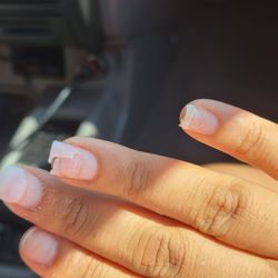 Almond Nails Spa Lounge - Do your self a favor and help this salon to shut down. Look what the did to my nails when I asked to take it off.