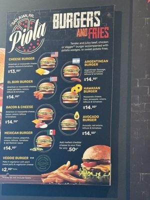 Menu photo 2 Piola Express San Juan, PR Menu photo 2 Piola Express San Juan, PR