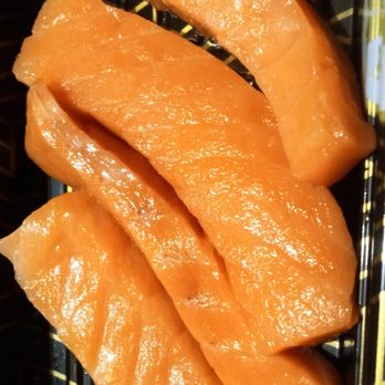 Sushi Pro - Smoked Salmon Sashimi...Sooo delicious and smoky! - Conveyor Belt Sushi Near Me - Ogden, Utah