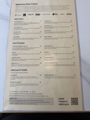 Menu photo 3 Doppio Zero Walnut Creek, CA