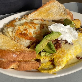 John's Cypress - Omelette with hash browns - Burgers Near Me - Cypress, California