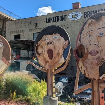 Lakefront Brewery - Three stooges outside - Breweries Near Me - Milwaukee, Wisconsin