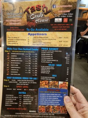 Menu photo 2 Tasty Crab House Aiken, SC Menu photo 2 Tasty Crab House Aiken, SC