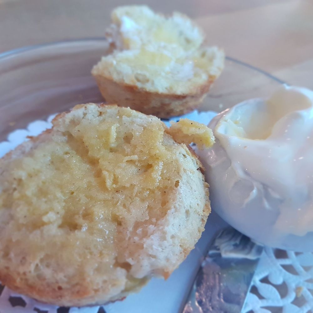 The SconeWitch - Opened and buttered scone. - Cafes Near Me - Ottawa, Ontario The SconeWitch - Opened and buttered scone. - Cafes Near Me - Ottawa, Ontario