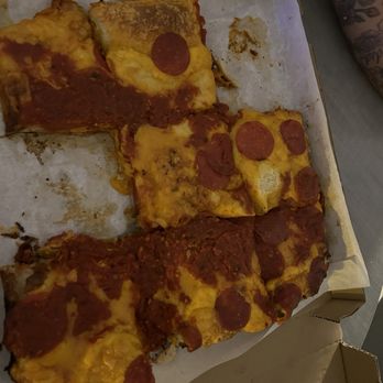 After Hour Pizza - Disgusting excuse for a detroit deep dish supreme w no mozzarella - Pizza Near Me - Las Vegas, Nevada After Hour Pizza - Disgusting excuse for a detroit deep dish supreme w no mozzarella - Pizza Near Me - Las Vegas, Nevada