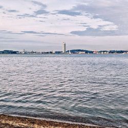 Strand bei Rosenhagen - Bick Richtung Travemünde (03/2023)