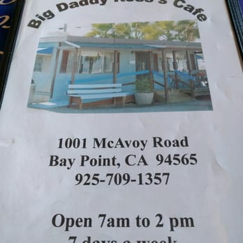 Big Daddy Ross's Cafe - Breakfast & Brunch Near Me - Bay Point, California