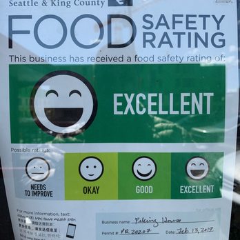 Peking House - Public Health rating on Feb. 2019 - Chinese Near Me - Shoreline, Washington Peking House - Public Health rating on Feb. 2019 - Chinese Near Me - Shoreline, Washington
