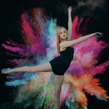 Magnolia Grace Media - Dancer with color burst - Event Photography Near Me
