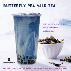 Boba Tea Zone - Butterfly pea milk tea