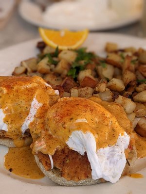 Photo of Crepevine Restaurants - Palo Alto, CA, US. New Orleans Benedict