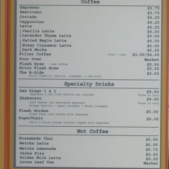 Compa Coffee Roasters - Drink menu - Coffee Roasteries Near Me - San Diego, California