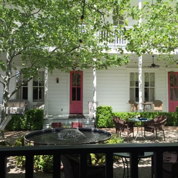 Blue Wing Saloon - Lunch by the fountain on the covered porch - awesomely relaxing - American Near Me - Upper Lake, California