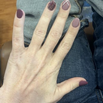 Angel Nails - Short acrylics with a fun vibe (requested this exact thing) - Nail Salons Near Me - East Bridgewater, Massachusetts