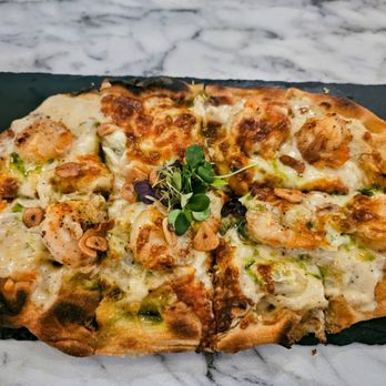The Urban Oyster - Seafood flatbread was tasty if salty - Seafood Near Me - Baltimore, Maryland