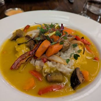 Aliment - Curry Risotto - 2.5 stars. Very undercooked, pretty bland. Wed dinner 2025-02-26 - New American Near Me - San Francisco, California
