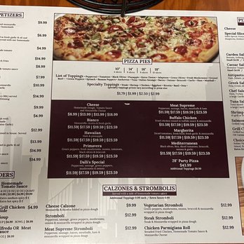 Dallis Pizzeria - Menu - Pizza Near Me - Lake Mary, Florida Dallis Pizzeria - Menu - Pizza Near Me - Lake Mary, Florida