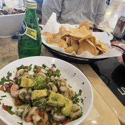 Shrimp ceviche with avocado, guacamole Shrimp ceviche with avocado, guacamole