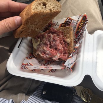 Firehouse Subs - Tiny. No ingredients. Can't believe I waited 20 min and spent $6 on this thing. - Delis Near Me - Minot, North Dakota