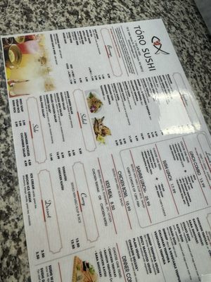 Menu photo 6 Toro sushi Henderson, NV
