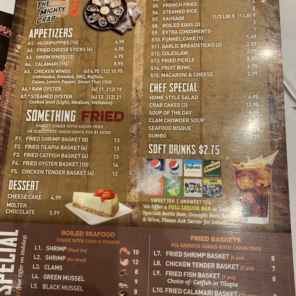 The Mighty Crab - Texarkana - Menu - Cajun/Creole Near Me - Texarkana, Texas The Mighty Crab - Texarkana - Menu - Cajun/Creole Near Me - Texarkana, Texas