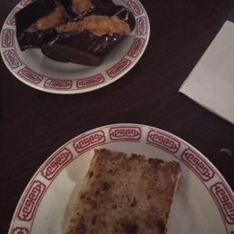 Eggplant and shrimp and turnip cake Eggplant and shrimp and turnip cake