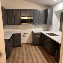 Palata Tile & Stone - White quarts counter tops.