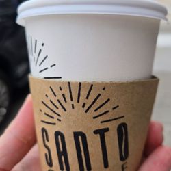 Small cafe latte with oatmilk