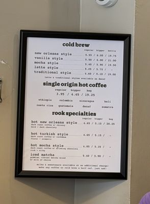 Menu photo 1 Rook Coffee Red Bank, NJ