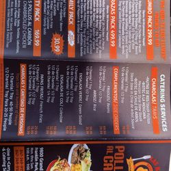 Las Brazas - Menu