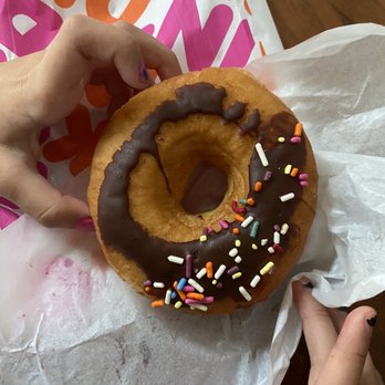 Dunkin' - made after all the toppings had been used up and someone realized there was one more donut left to decorate - Coffee & Tea Near Me - Eatontown, New Jersey Dunkin' - made after all the toppings had been used up and someone realized there was one more donut left to decorate - Coffee & Tea Near Me - Eatontown, New Jersey
