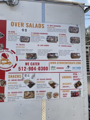 Menu photo 4 Gyro Center Austin, TX