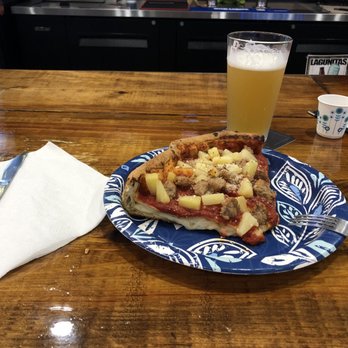 Tortugas Pizza - Sausage and Pineapple deep dish slice. - Pizza Near Me - Birmingham, Alabama Tortugas Pizza - Sausage and Pineapple deep dish slice. - Pizza Near Me - Birmingham, Alabama