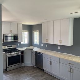 Kitchen almost completed Kitchen almost completed