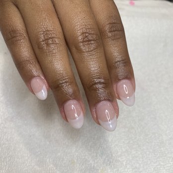 Unique Nails - Natural French on gel X - Nail Salons Near Me - Irvine, California