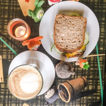 Café Pow - excellent soy latte and tofu sandwich, october 2016 - Cafes Near Me - Freiburg, BW