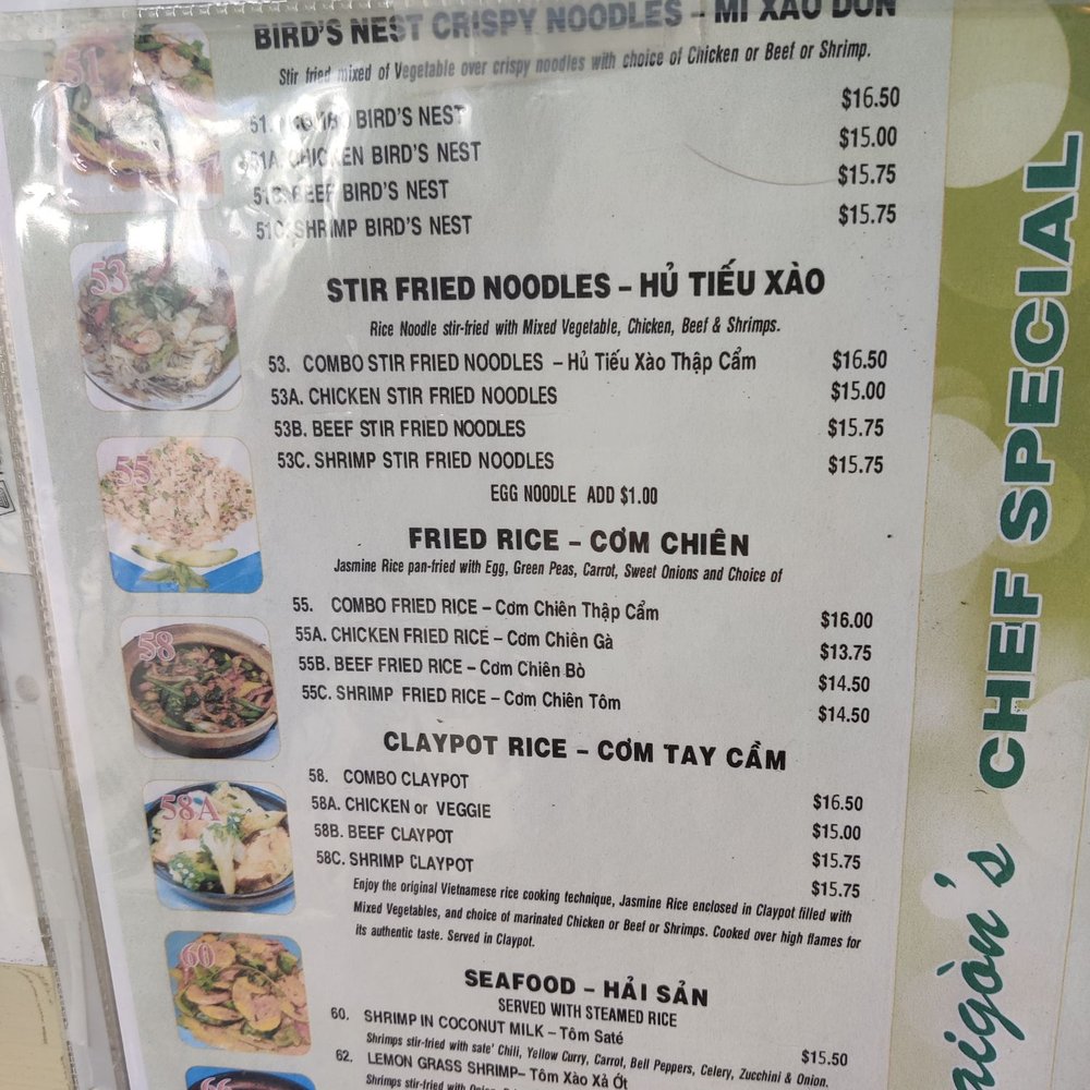 Menu 6 of 6 as of 3/23/2023