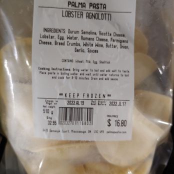 Palma Pasta - Lobster agnolotti fancy dinner tonight - Italian Near Me - Mississauga, Ontario Palma Pasta - Lobster agnolotti fancy dinner tonight - Italian Near Me - Mississauga, Ontario